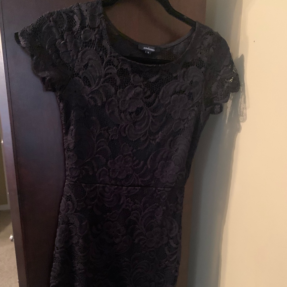 Ambiance black lace dress